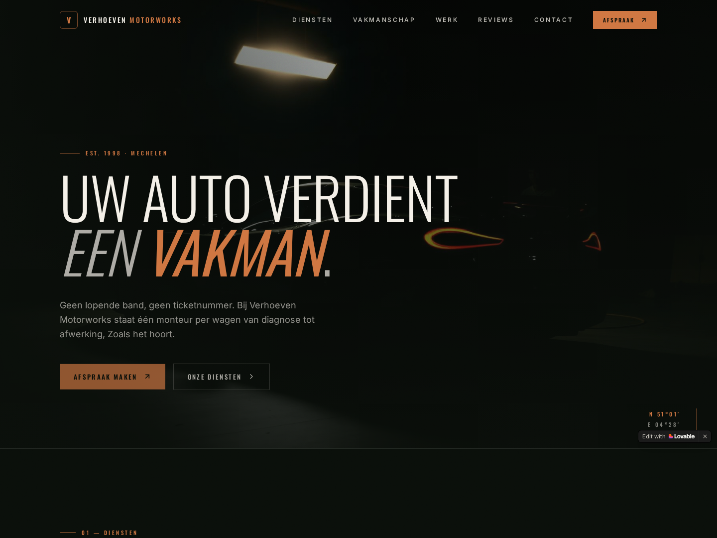 Screenshot van Verhoeven Motorworks